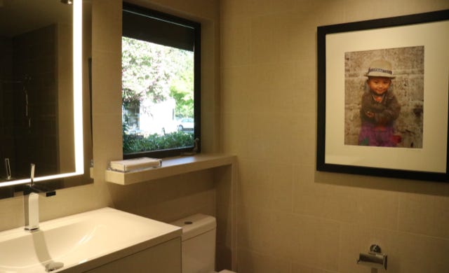 entry area powder room