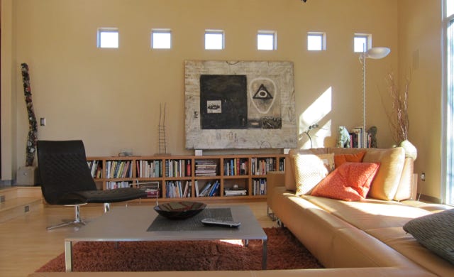 open plan living area